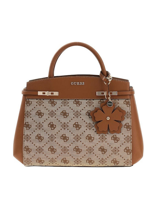 Guess Latte Logo Дамска Чанта През Рамо Бежова