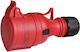 Преносим Индустриален Контакт 16A 5P 400V Червен Въртящ GPP Тип B 16/5 IP44 921880
