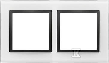 Simon 54 Nature 2-fold Glass Frame Black Perla Drn2/68