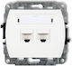 Trend Computer Sockets 2xrj45 Cat 5e 8-pin White Gk-2