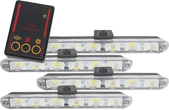 Set LED Nissan Note 12V 6W 100cm with Red Lighting 4pcs