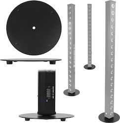 Dna Mbp1 Base Vertical Operation Lighting Bar Round Steel Non-slip Feet 20x20x0.3 Cm Βάση Δαπέδου Led Bar Dmx