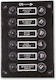 Rubber Cover Waterproof Panel 6 Switches