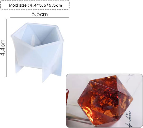 Silicone Mold Geode Stone 5.5x4.4cm