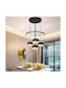 Adjustable Pendant Light Black 4x4cm