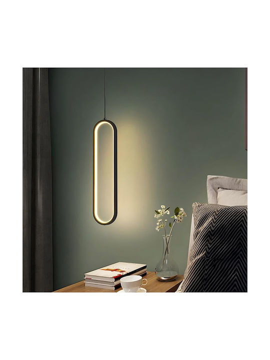 Adjustable Pendant Light Black 40x40cm