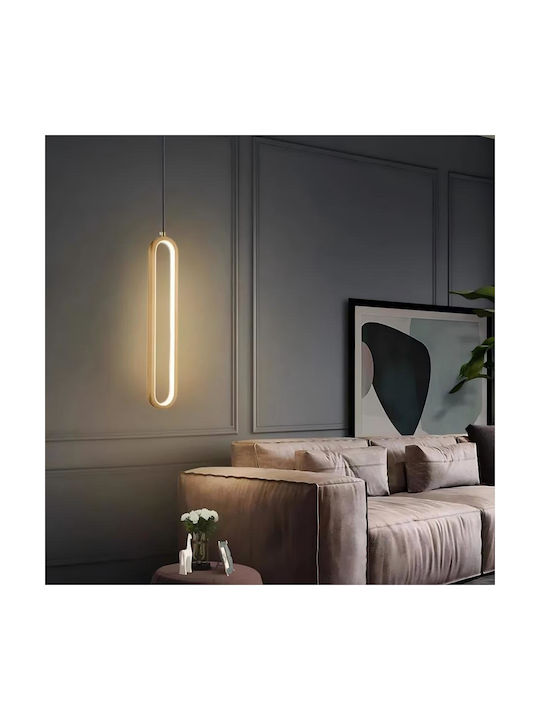 Adjustable Pendant Light Gold 40x40cm