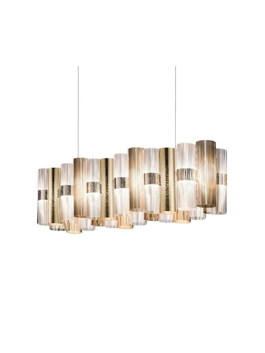 Slamp La Lollo Κρεμαστό Φωτιστικό Χρυσό LED Ράγα