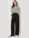Femei Din material textil Pantaloni cu elastic Black
