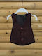 Kids Vest Burgundy