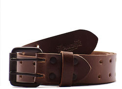Trip Machine Men's Leather Belt Tabac Brown