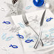 Communion Decoration Set 60 Wooden Fish 14 Balloons 40 Napkins
