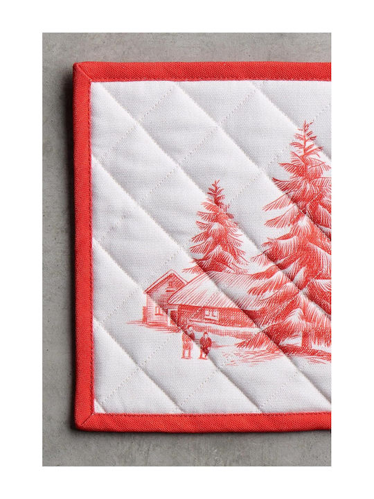 Set Christmas Table Decorations Fabric L20.32xW20.32cm. 2pcs