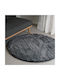 Ravelia Anti-slip Rug Round Furry Gray