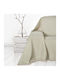 Whitegg Armchair Throw Chenille 180x180cm Ecru