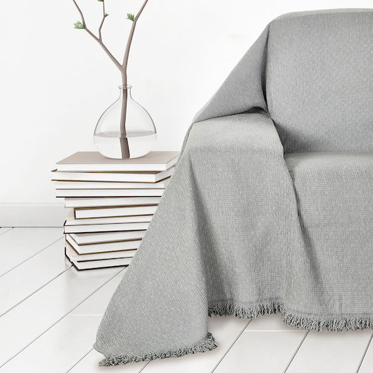 Whitegg Three-Seater Sofa Throw Chenille 180x280cm 3-L Gray