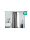 Easy Home Vorhang Verdunkelung mit Bleistiftfalten Bells Gray 140x270cm