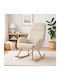 Bliss Rocking Armchair Cream 94x67.5x106cm
