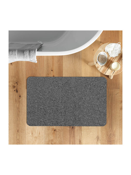 Πατάκι Μπάνιου Microfiber L-c Granite 1802313 Anthracite 50x80εκ.