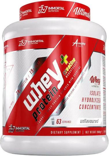 Immortal Nutrition Iso Whey Zero + Creatine Протеин Суроватъчен с Креатин & Вкус Unflavoured 2kg