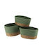 Set dekorative Körbe Beige 3Stück