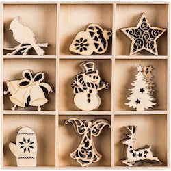 Knorr Prandel Xmas Wooden Set Christmas 3cm 45 Packages Knorr Prandel Xmas Wooden Set Christmas 3cm 45 Packages
