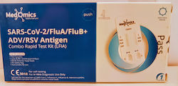 Medomics SARS-CoV-2/FluA/FluB+ADV/RSV Antigen Rapid Test Covid, Γρίπης & RSV