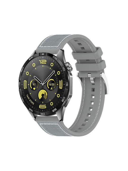 Silikonarmband 20 mm Huawei Watch GT4 GT3 GT2 Grau