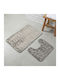 Olia Home Σετ Πατάκια Μπάνιου 2548310 Light Grey 2τμχ