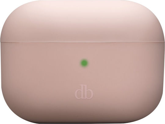 Dbramante1928 Costa Rica Case Wireless Earphones Silicone Recycled Plastic Pink Sand Colour Apple AirPods Pro 2nd Generation