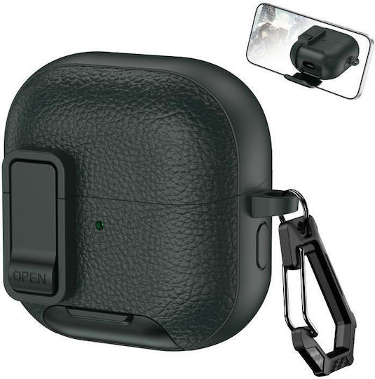 Huawei Freeclip 2 Leder Fall Für Kabellose Ohrhörer Mit Haken & Basis Ohne Stab