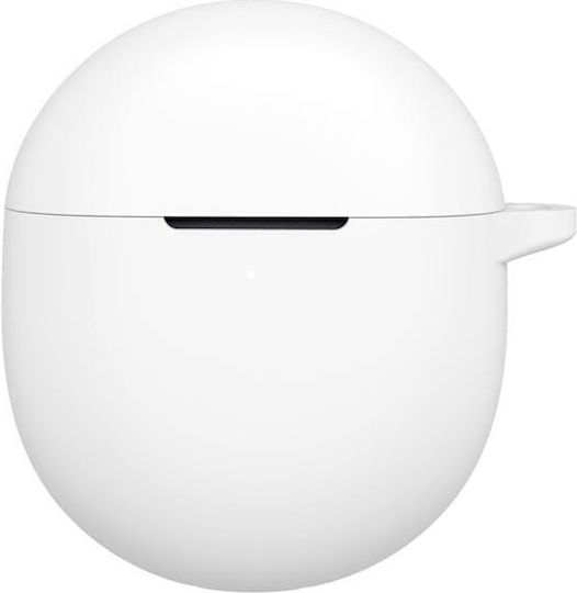 Schützende Silikon-Ohrhörer Fall Einfarbig Google Pixel Buds 2a Weiß