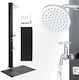 Vevor Solar Pool Shower Made of PVC with Height 195cm Black