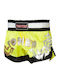 Kick-Thai Boxen Shorts Top Ten Neon Gelb Schwarz