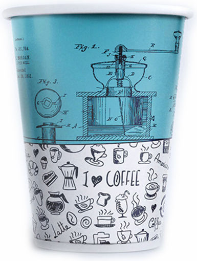 Gusto Colorful Ποτήρι μιας Χρήσης Χάρτινo Διπλότοιχο 360ml