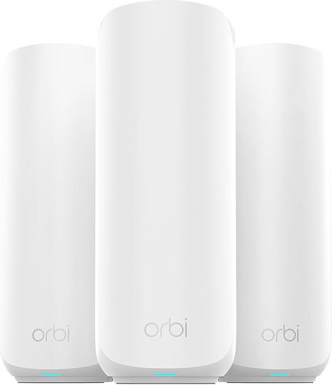 NetGear Orbi 373 WiFi Mesh Network Access Point Wi‑Fi 7 Dual Band (2.4 & 5GHz) in Triple KIt
