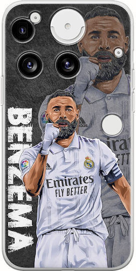 Football Stars Karim Benzema Nothing Phone 3 5g Гъвкав TPU Прозрачен Силикон