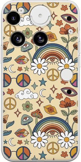 Hippie Rainbow Nothing Phone 3 5g Гъвкав TPU Прозрачен Силикон