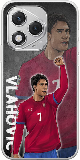 Euro 2024 Dusan Vlahovic Honor 400 Lite 5g Гъвкав TPU Прозрачен Силикон