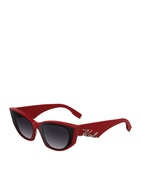 Karl Lagerfeld Women's Sunglasses with Red Plastic Frame and Red Lens KL6162S-600