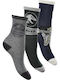 Superheroes Kids' Socks Black 3 Pairs