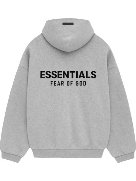 Fear of God Φούτερ Light Heather Gray με Κουκούλα