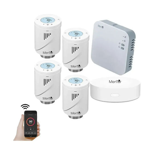 Electronică Valvă termostatică pentru radiatoare cu Wi-Fi pentru un site de comerț electronic pentru încălzirea corpului 4buc