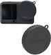 Protective Silicone Camera Lens Cover Dji Osmo Action 6 Sunnylife Scratch Resistant Black