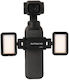 Dji Osmo Pocket 3 Sunnylife Adjustable Video Light Led Fill Light Quick Release Portable Three-Color Fill Lamp Adjustable Setting Black