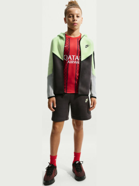 Nike Athleisure Kids Cardigan Fleece Green Tech...