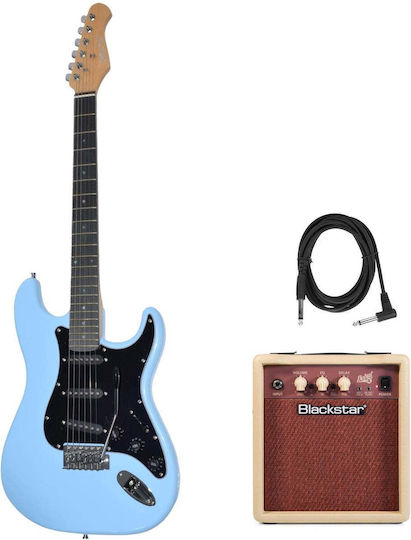 Stm 33 Blue Electric Guitar Amplifier Bundle