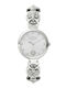 Versus by Versace Pigalle Womens Watch 34mm Battery with Silver Metal Strap