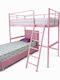 Pat Loft Paturi Pentru Copii Cușetă Single Fuchsia Pentru Saltea 90x190cm