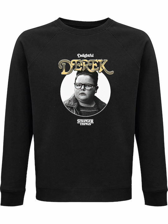 Kinder-Sweatshirt Black Delightful Derek Fun, Stranger Things